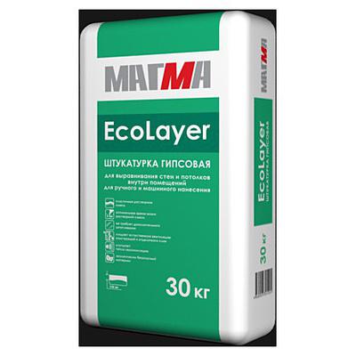 Гипсовая штукатурка EcoLayer 30 кг Магма