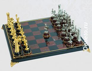 Эксклюзивный, дорогой подарок Златоустовские шахматы Битва