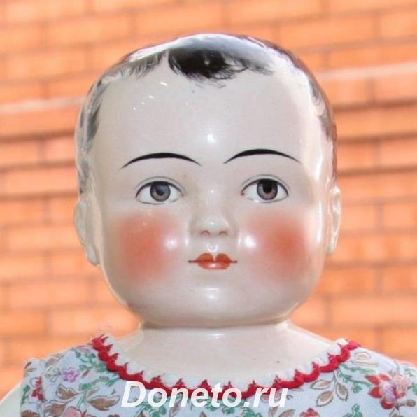 Антикварная немецкая коллекционная кукла Porzellan-Badepuppe
