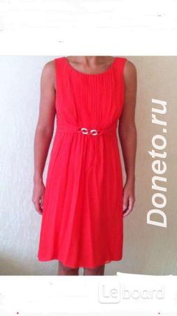 Платье новое luisa spagnoli италия размер м 46 шёлк коралл стразы свар ...