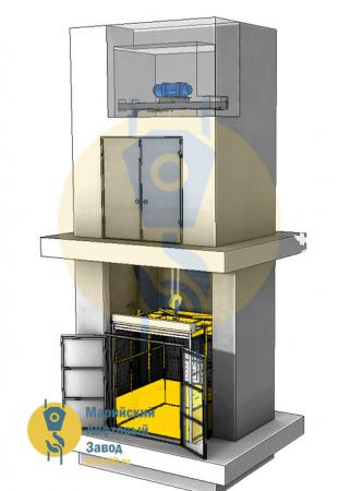 Грузовой подъёмник в шахте альтернатива грузовому лифту