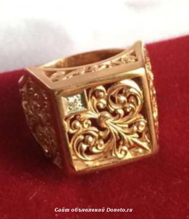 Золотая печатка золотой перстень золотое кольцо золото