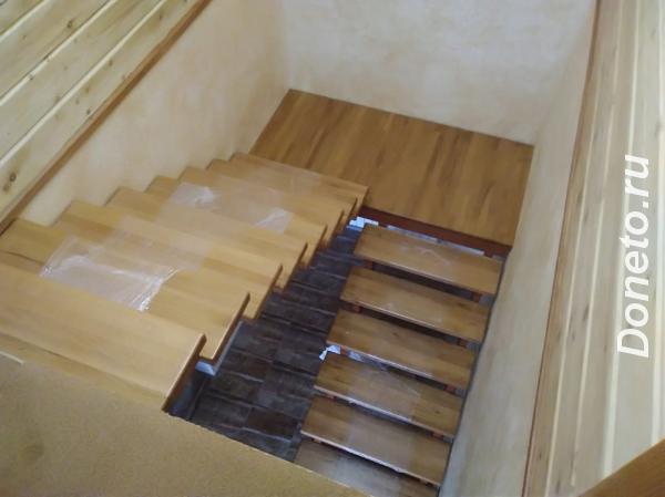Изготовление и монтаж лестниц из массива