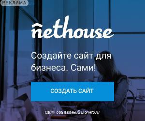 Nethouse популярный российский конструктор сайтов