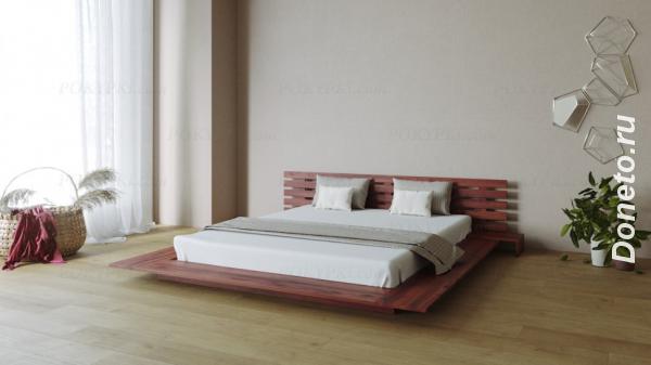 Двуспальная интерьерная кровать Самурай .